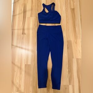 Fabletics Women's Navy Leggings and Top Set
